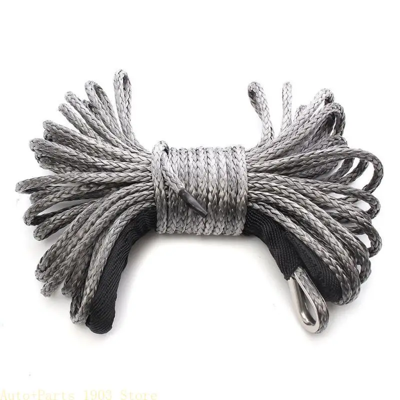 

E21C Heavy Duty Tow Ropes String Cable High Strength Safety Hook Synthetic Trailer ATV Car Emergency Towing Rope Winch Line