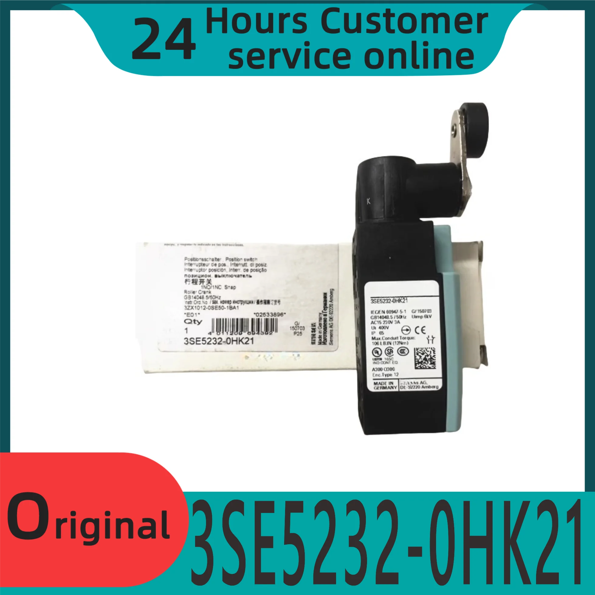 

Совершенно новый оригинальный дорожный переключатель 3SE5232-0HK21 3SE52320HK21
