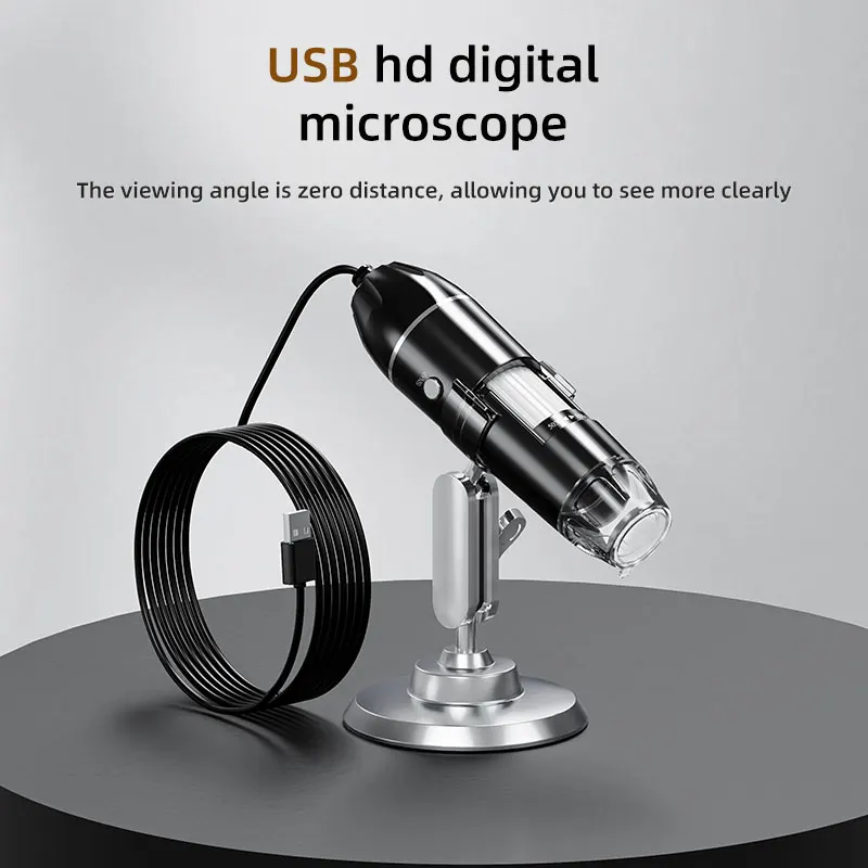 

OEM/ODM электронный микроскоп портативный 1000-кратный цифровой зум USB команд фото-видео ручной микроскоп для лидентификации драгоценных камней