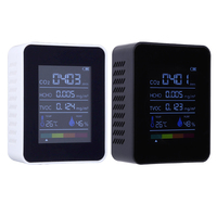 5-in-1 Digital Temperature Humidity Tester Multifunctional Carbon Dioxide TVOC HCHO Detector Air Quality Monitor CO2 Sensor