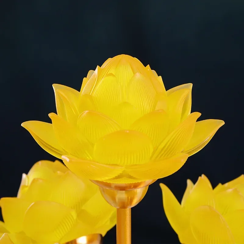 Simulated Candlestick Temple Tabletop, Your Ornaments Household Sacrificial Supplies Pray for Auspiciousness Buddhist Artifacts