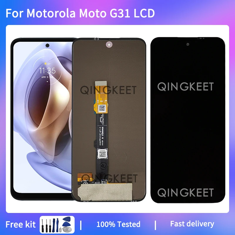 

6.4" For Motorola Moto G31 LCD XT2173-3 Display Touch Screen Digitizer Assembly For Moto G31 LCD With Frame