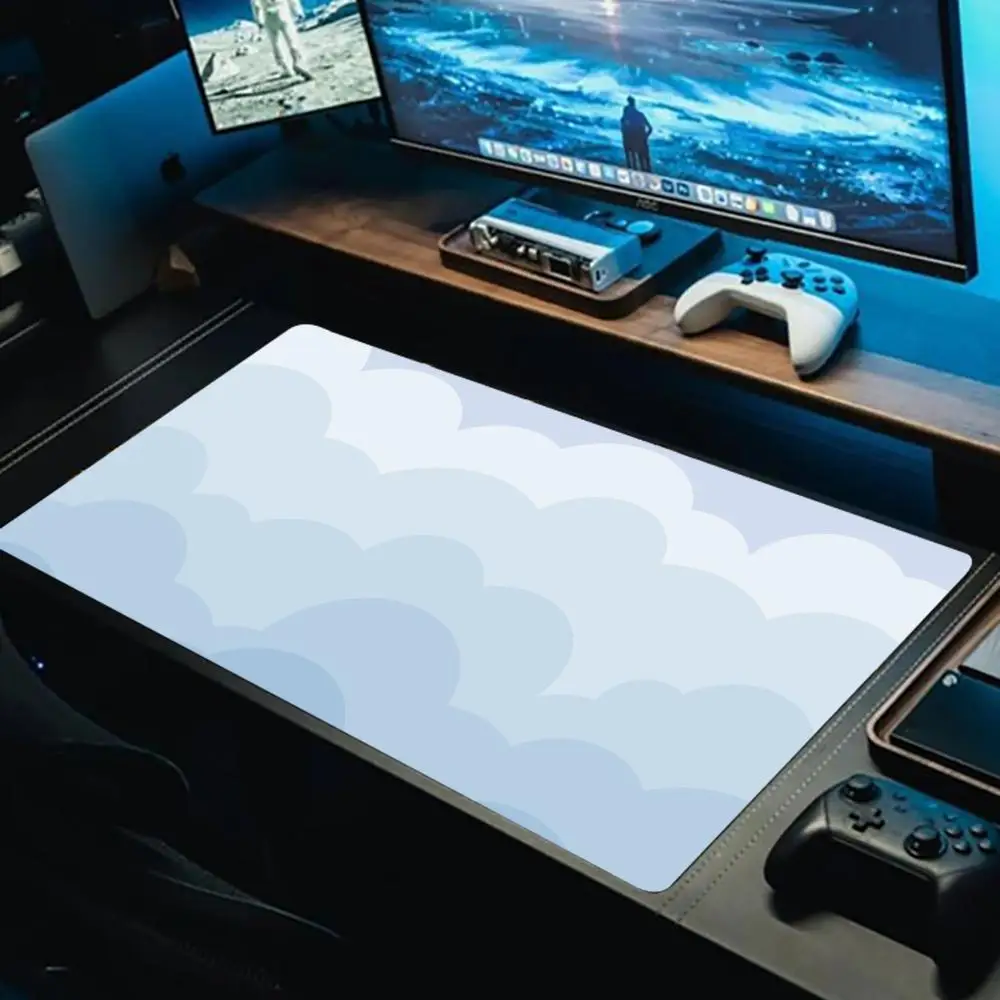 

Anime Clouds Mouse Pad XL Computer Accessories Office Game Table Mats Rubber Anti-slip Gaming Keyboard Mousepads XXL Desk Pads
