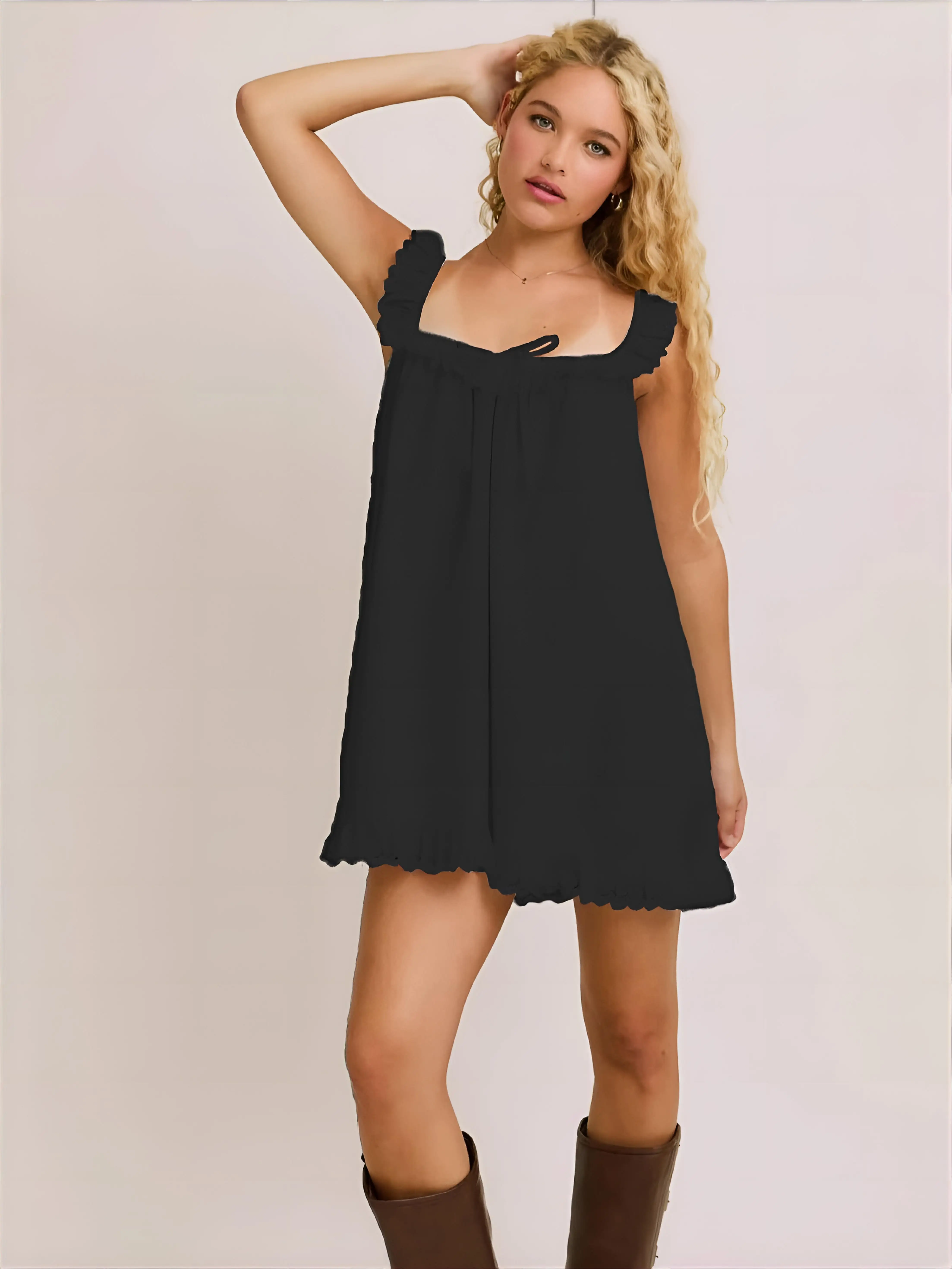 Cubierta para niñas y mujeres, rejilla hawaiana, funda transparente con puntos de Playa, muselina suave, fina, elegante, espagueti puro, informal, conservador