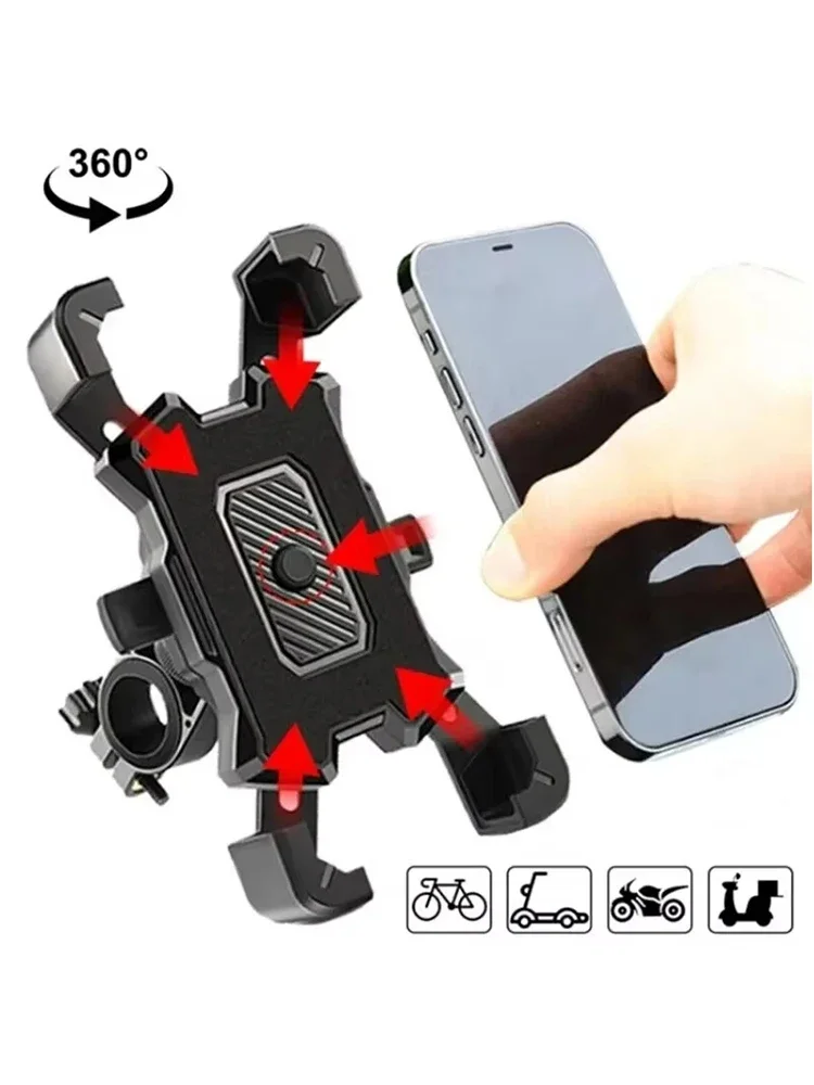 AliExpress NONE Bicycle Phone Holder Bike Accessories Motorcycle Adjustable Stand 360° Rotatable GPS Clip Cycling Mtb Accesories Bikes Sports