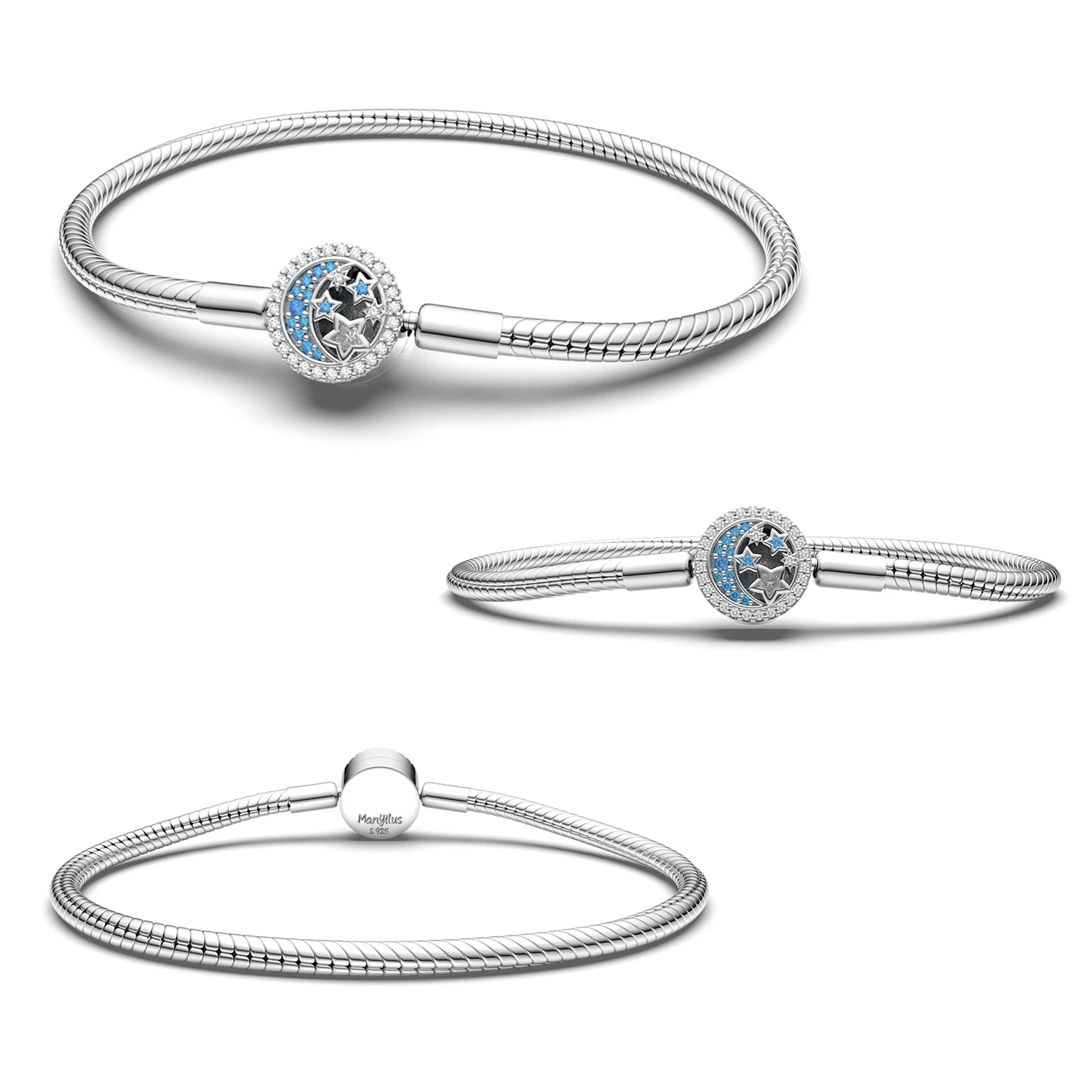 

Подвески Plata 925, оригинальные браслеты 925, ювелирные изделия из настоящего серебра 925, браслет-подвеска из бисера, аксессуары «сделай сам», подвески, калибр