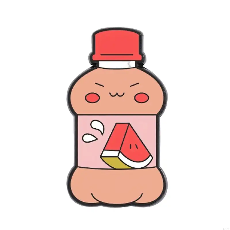  Fashionable Cartoon Beverage Bottle Fruit Pin Suitable For Casual Wear And Special Occasions