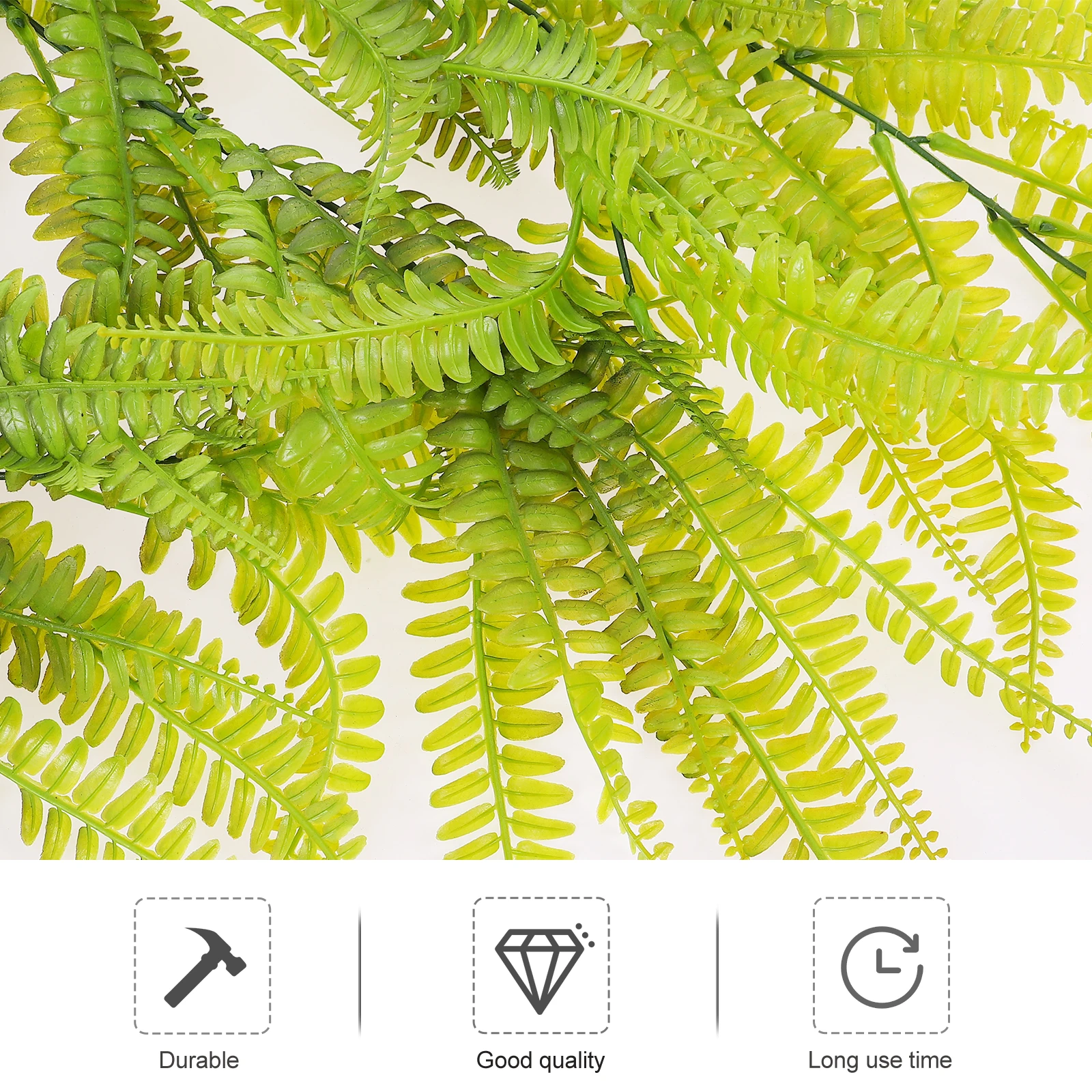 

1Pcs Simulation Phoenix-Tail Fern Hanging Plant Decor Plastic Artificial Green Wall Ornament for Home Office Room