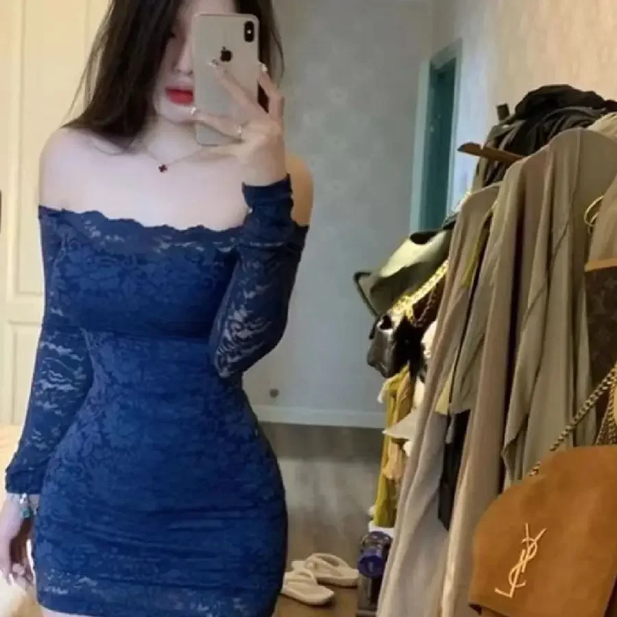 Weiß Sexy Elegante Spitze Kleid Frauen Slash Neck Koreanische Mode Party Kleid Weibliche Bodycon Designer Vintage Kleid 2025, Herbst Neue