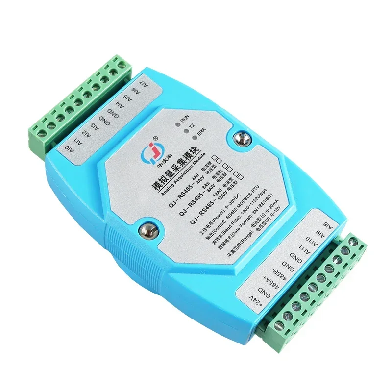 Huaqingjun 12-Channel RS485 Modbus RTU Analog Input Module 4-20mA  AI Module for DTU