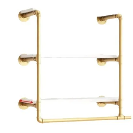 Simple wall retro living room bathroom display rack storage items multi-layer bookshelf shelf