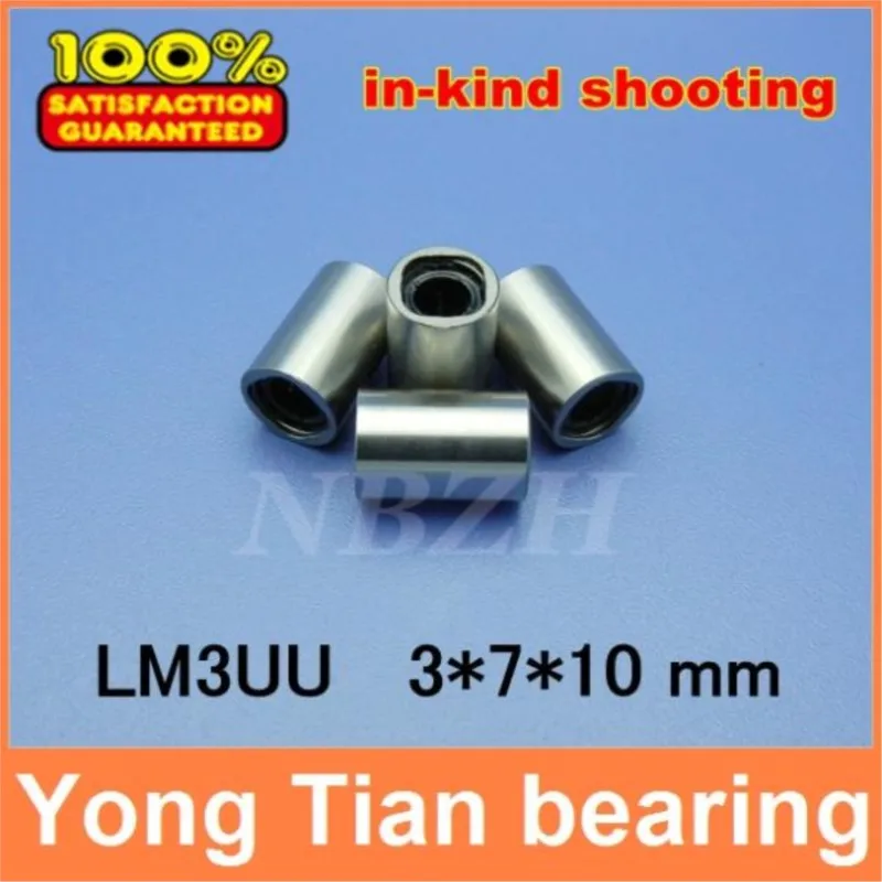 NBZH Bearing3mm Caliber Standard Linear Bearings LM3 / LM3UU / LB3UU 3*7*10 Mm Linear Ball Bearing Bush Bushing