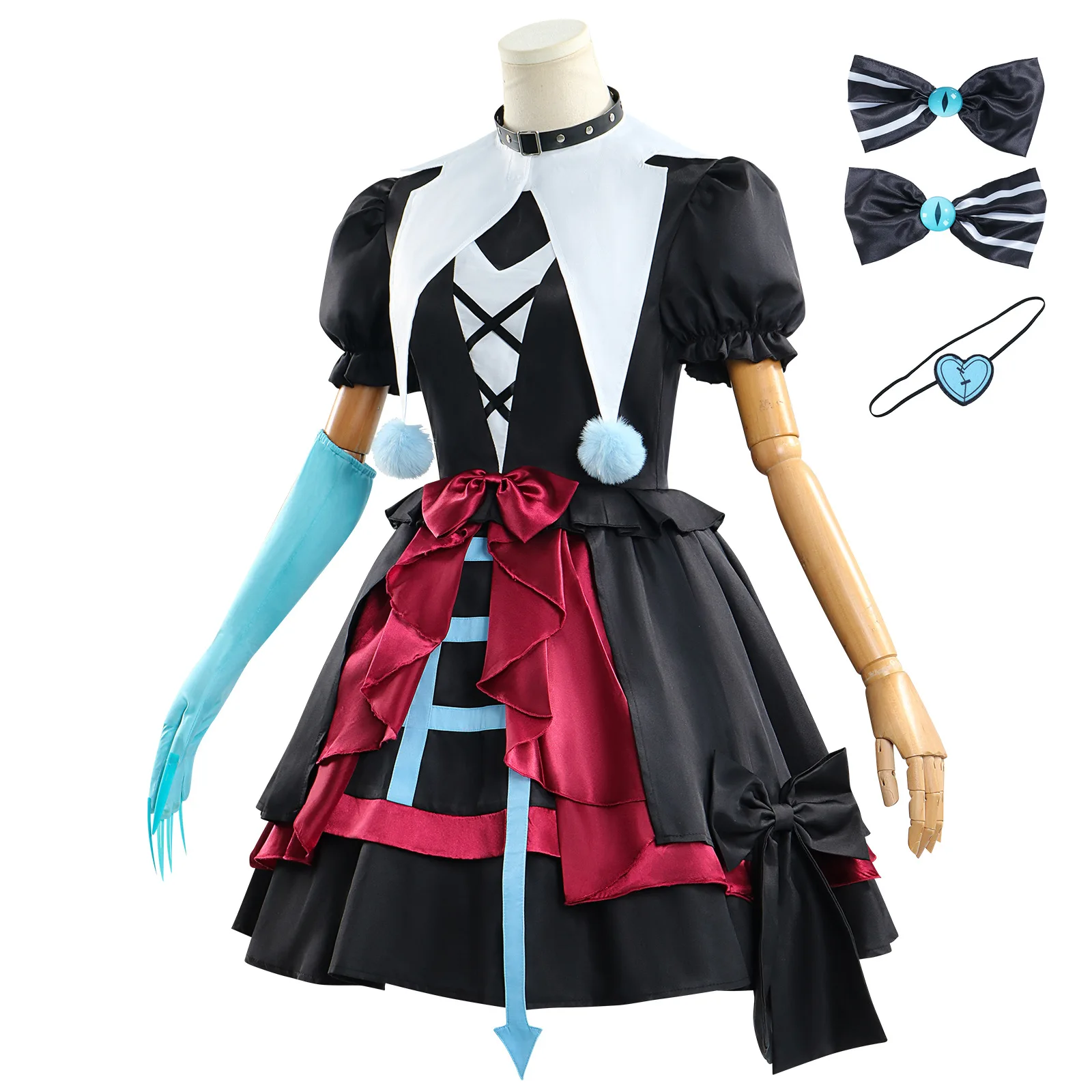 Anime Stella Cosplay Costume EggyParty Lolita Cute Dress Uniform Escape From Fright Night Halloween Party Comic-Con Women Girls