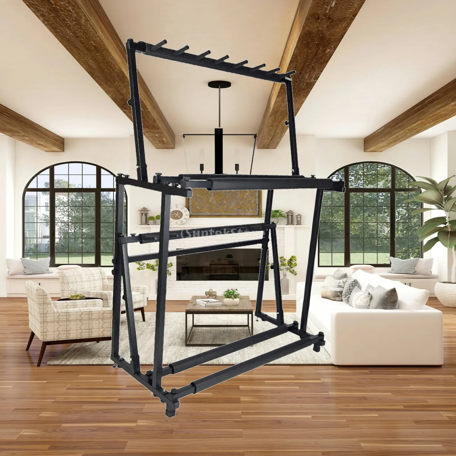 portable-tennis-racquet-holder-multifunctional-storage-rack-adjustable-metal-display-stand-for-home-gym-sports-room
