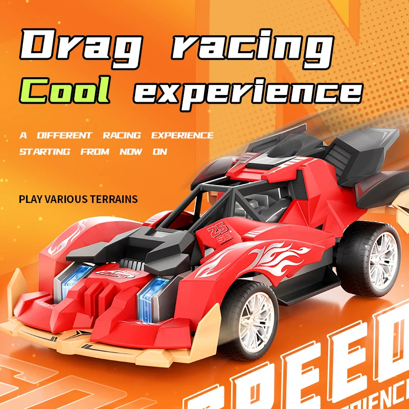 Samochód wyścigowy z napędem na cztery koła, szybki zdalnie sterowany samochód RC do driftu