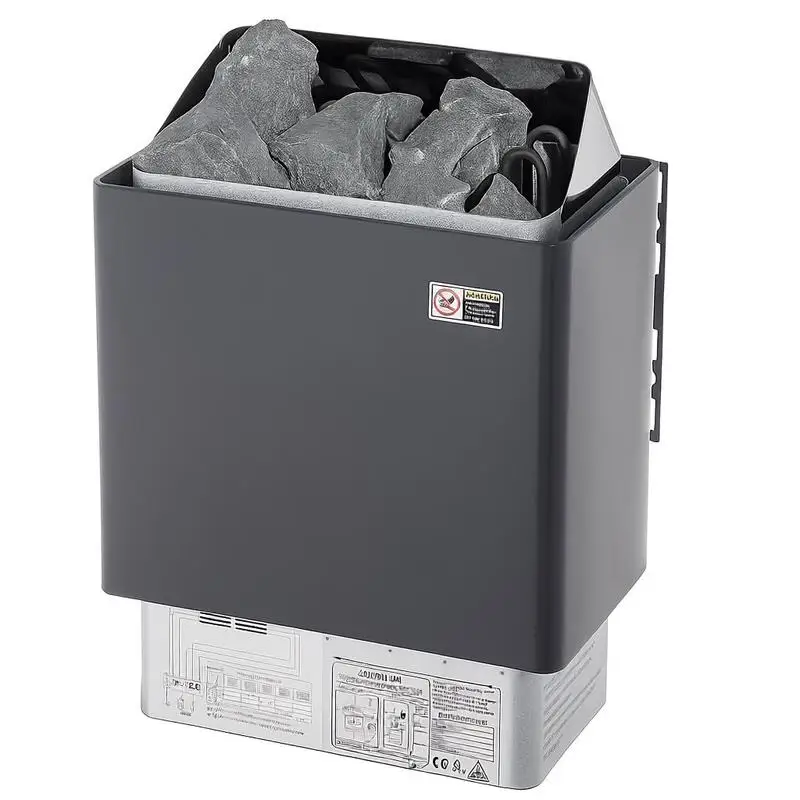 Calentador de sauna portátil de 8 kW, 400 V 3N para uso interior y exterior con temporizador de 3 horas, control digital para hogares de 8-12 m³,