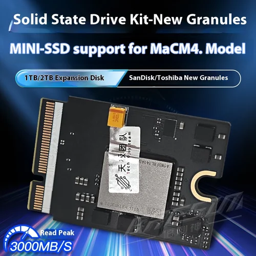 Imagen 2 del producto Kit de unidad de estado sólido 1T/2T para MAC MINI M4 SSD, actualización de capacidad Toshiba/SSD, nuevas partículas, mejora de memoria, Kit de reparación DIY