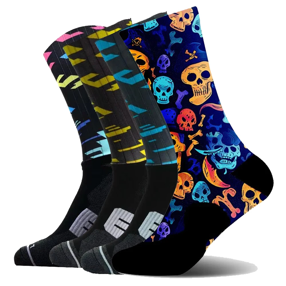 

Seamless Socks Pro Anti Aero Bike Team Slip Road Ride Socks Outdoor Racing Cycling Socks