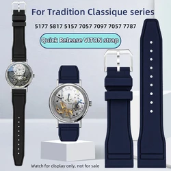 For Breguet Tradition Classique rubber strap 5177 5817 7337 7057 5157 7097 7057 7787 BG FKM watchband Quick Release VITON strap