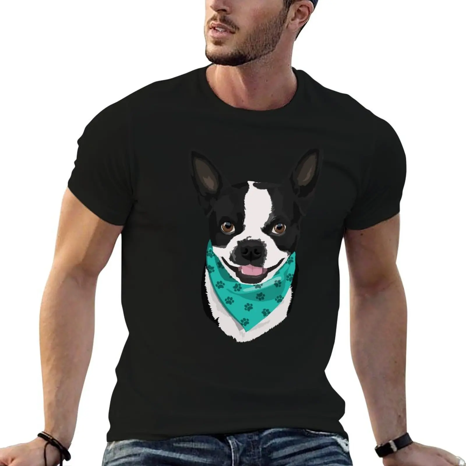 Bella the Boston Terrier T-Shirt g man t shirts for men anime tshirt man t shirts cotton T-shirt