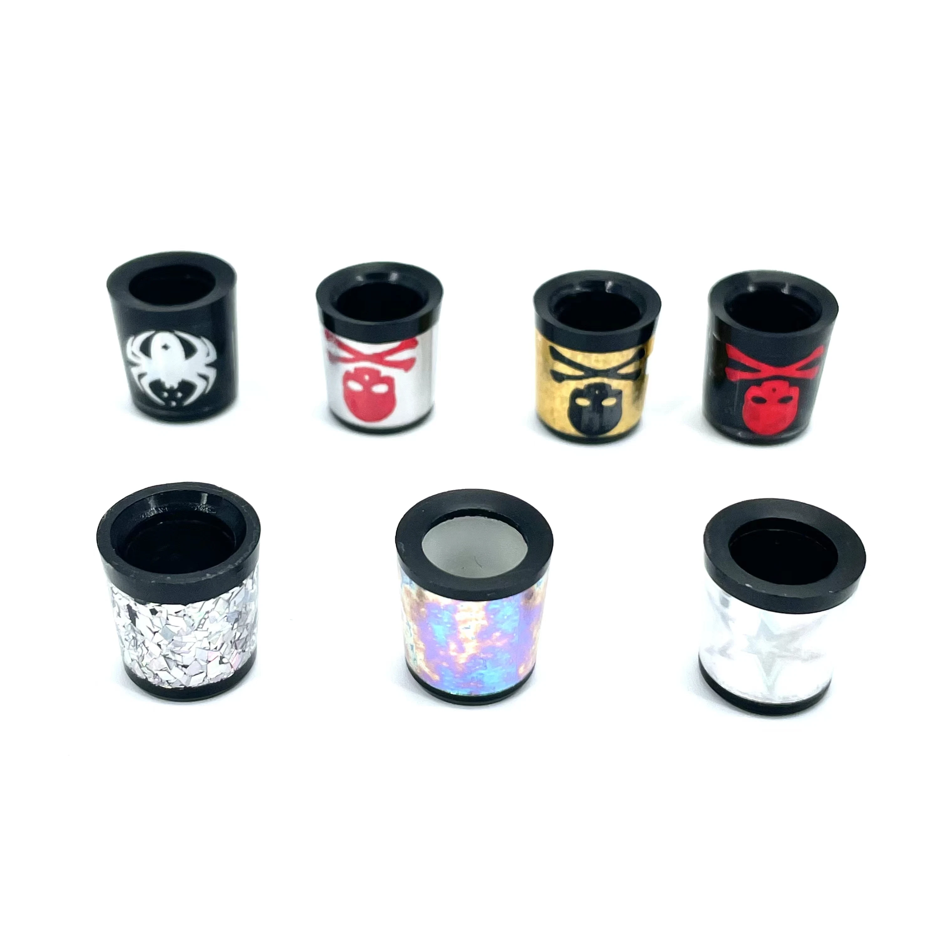 10pcs Plastic Golf Colored Skull Ferrules Fit Iron Shaft spec :9.3 *15*13.7mm,inner * higher* outer size