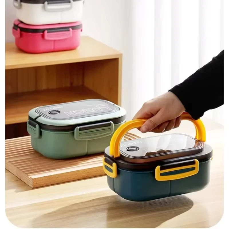 

1200ml Leak-Proof BPA-Free Lunch Box - 3 Compartments Food Container, Portable for Office, School & Picnic, Durable Eco-Friendly