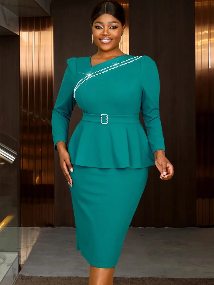 

L-4XL Одежда больших размеров Платья Женские халаты 2026 Весна Осень Уличный стиль Повседневное 3XL 4XL Платье миди большого размера Oversize