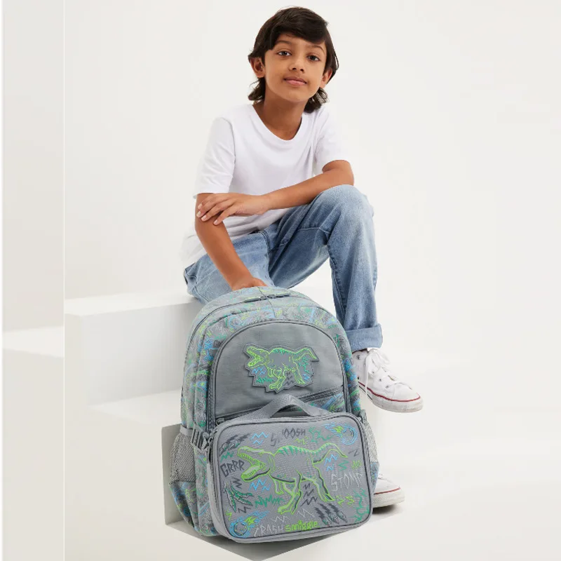 حقيبة ظهر أستراليا الأصلية على شكل ديناصور حقيبة مدرسية ذات سعة كبيرة حقيبة غداء زجاجة مياه لطلاب المتوسطة والابتدائية #4
