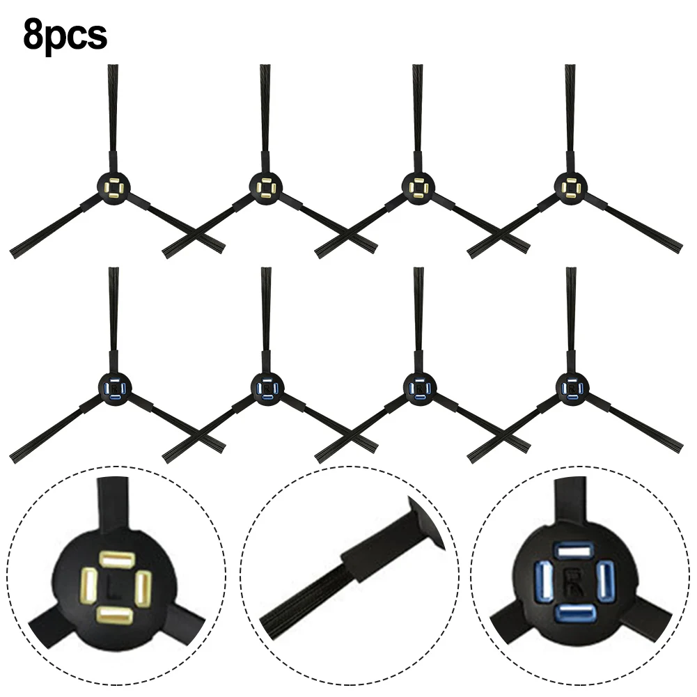8 шт., роликовая основная и боковая щетки для Motion X810 X910, аксессуары для фотографий 8 шт., роликовая основная и боковая щетки для Motion X810 X910, аксессуары для фотографий