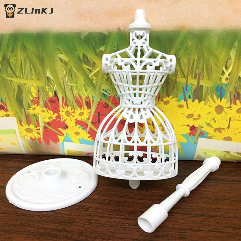 ▶1Pcs Plastic Dolls Clothes Model Brackets Clothes Hangers For Models - view 3