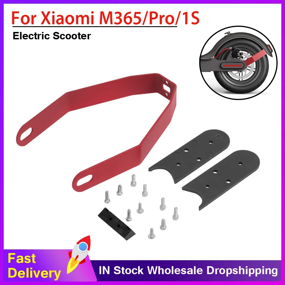 Rear Fender Support With Metal Bracket With Gap Cover Pad For Xiaomi M365 Pro Pro 2 Electric Scooter 8.5/10 Inch Tire Wheel Part