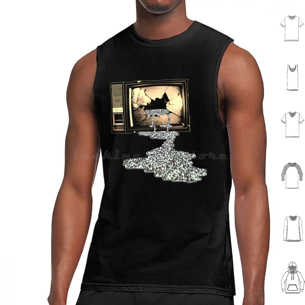 Kill Your Tv Tank Tops Print Cotton Anarchy Protest Nwo Usa Politics Cool 1984 Orwell Revolution Tv Show Graphic Broken