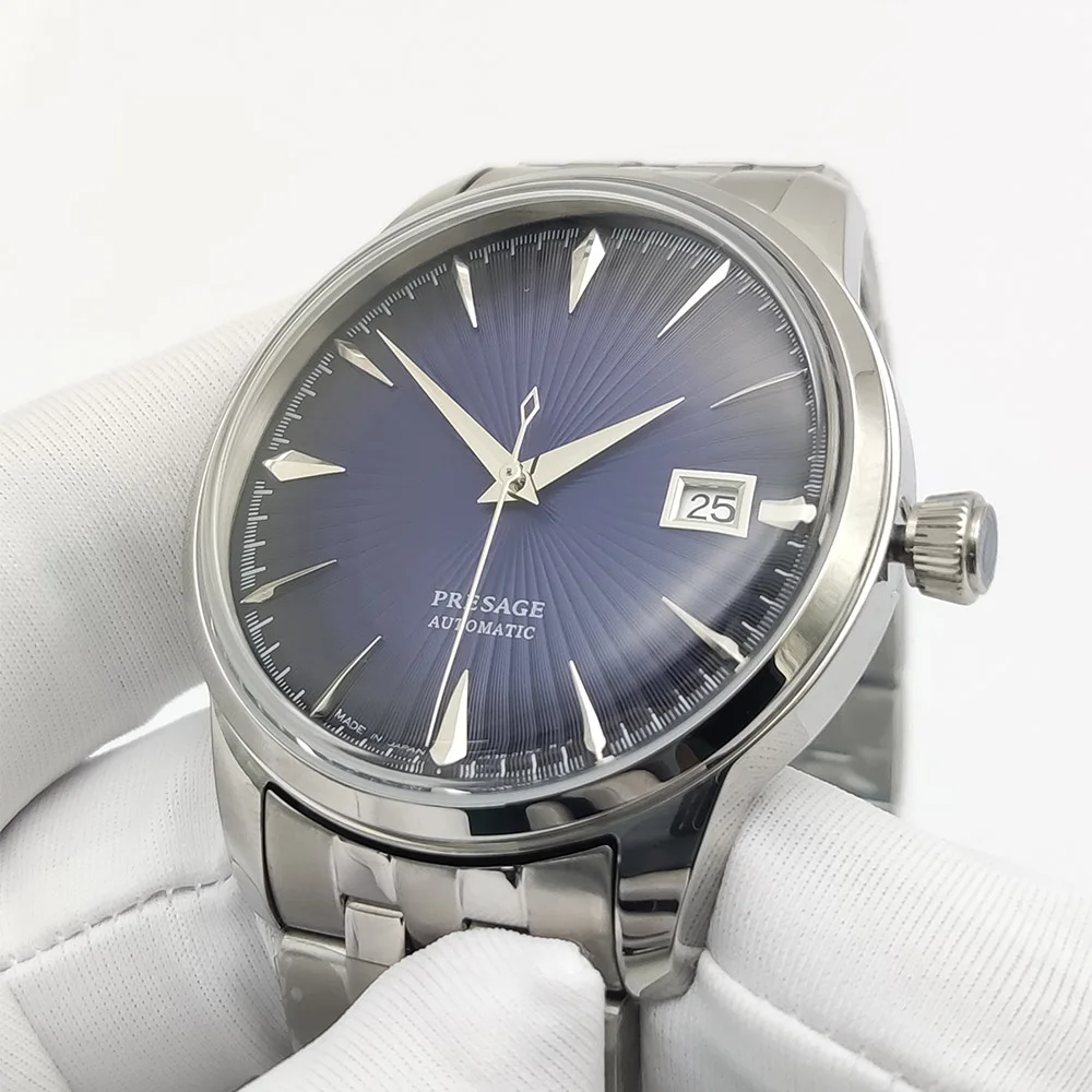 9 Colors 40MM Stainless Steel Case Date Mechanical Watch Business Waterproof NH35 Automatic Men's Watch Reloj view 5