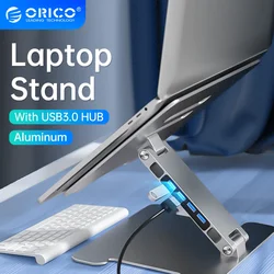 ORICO Stand Foldable Laptop Stand Aluminum Standing Desk Notebook Riser Desktop Laptop Cooling Accessories for Macbook Pro ﻿
