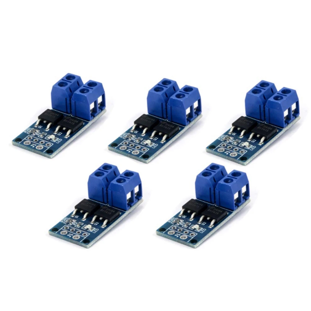 5PCS 15A 400W DC 5V-36V Dual High-Power Dust Collector MOS FET Trigger Switch Drive Module MOS Transistor Drive Module