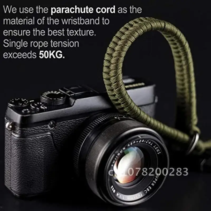 

Camera Wrist Strap Hand Grip Paracord Braided Wristband for Sony Pentax Panasonic DSLR Camera Rope H3CA Camera Strap