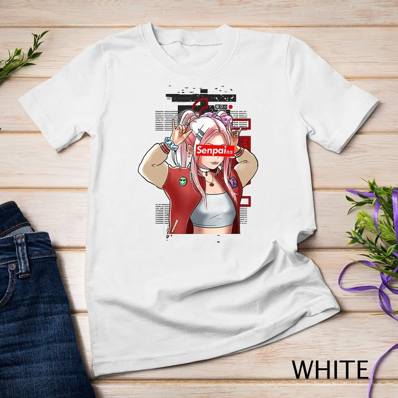 Anime Girl - Otaku Kawaii - Japan Art Anime T-Shirt Unisex T-shirt