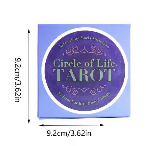 New Style Circle Of Life Tarot Cards PDF Guidance Deck Divination Entertainment Party Board Game Supports Wholesals 78PCS