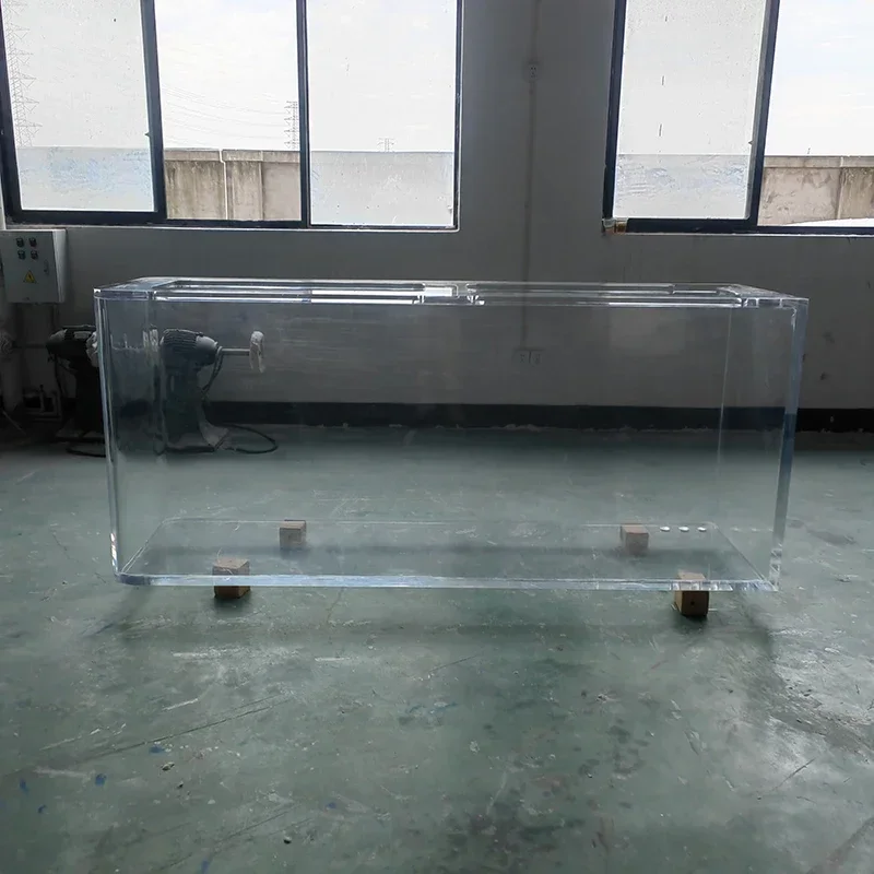 Custom Exquisite Acrylic Aquarium Large Commercial Transparent Ornamental Fish tank