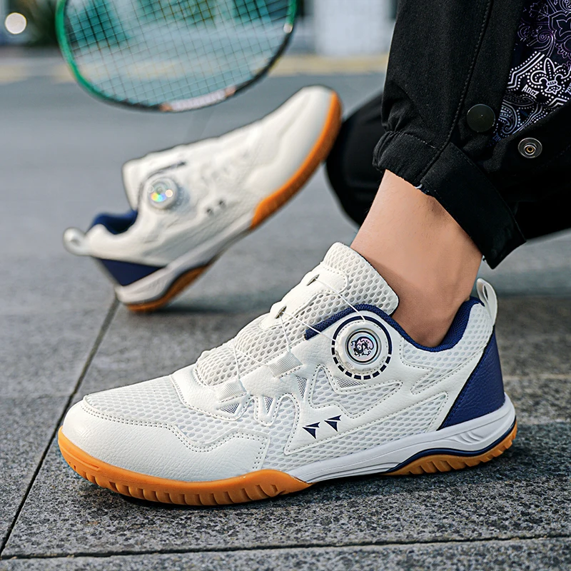 New Volleyball Shoes for Men, Fashionable Outdoor Fitness Badminton Sports Shoes for Men, Lightweight Table Tennis Shoes for Men