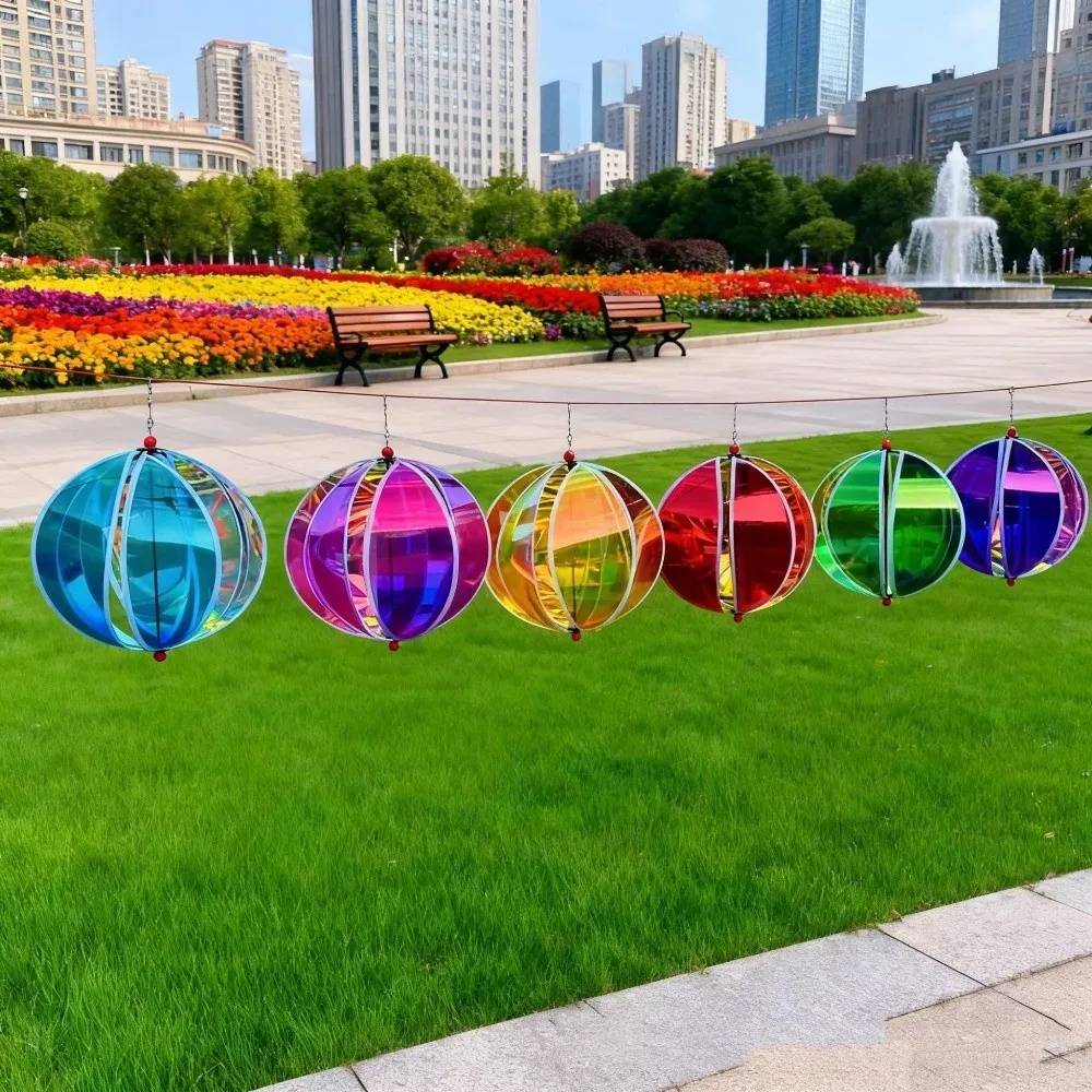 1PC Balloon Random Color Hot Air Balloon Rotating Colorful Windmill Giant Size Plastic Material Hanging Decorations Outdoor