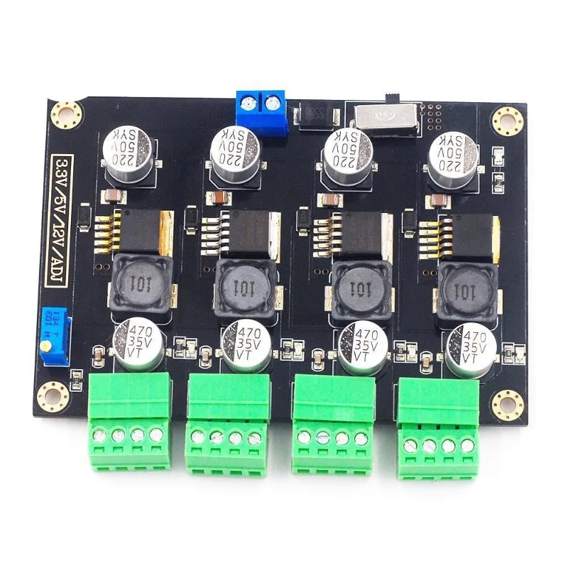 LM2596 Multi Channel DC-DC Buck Power Module 3.3V 5V 12V Adjustable Voltage Regulator