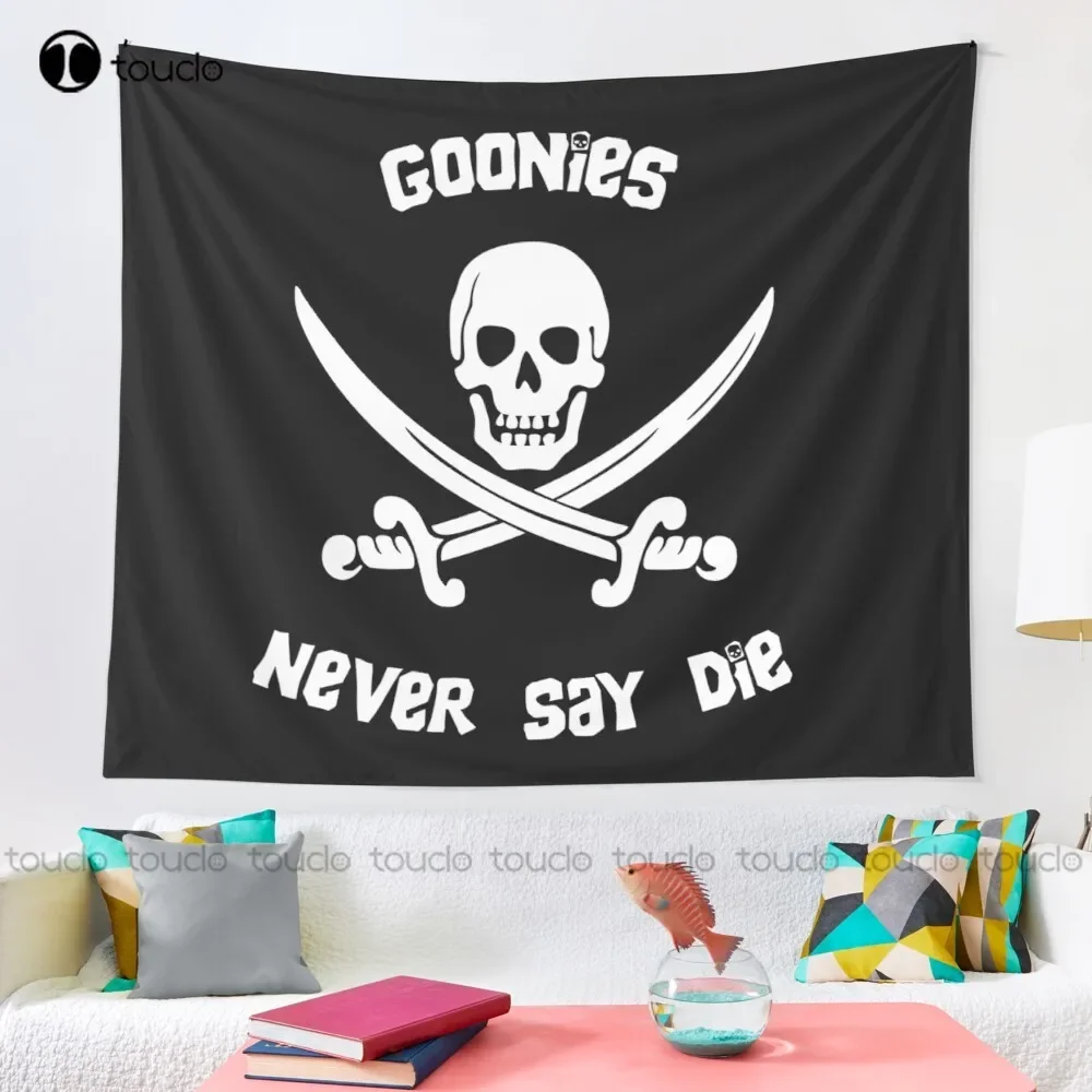 Goonies Never Say Die Tapestry Tapestry Wall Hanging For Living Room Bedroom Dorm Room Home Decor Printed Tapestry Hanging Wall