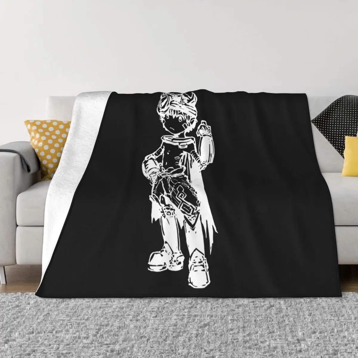 Made In Abyss Reg Sketch Art Men's Spring Pop Youth Customiz Halloween Pride Spring Good Quality Cheap Price Throw Blanket