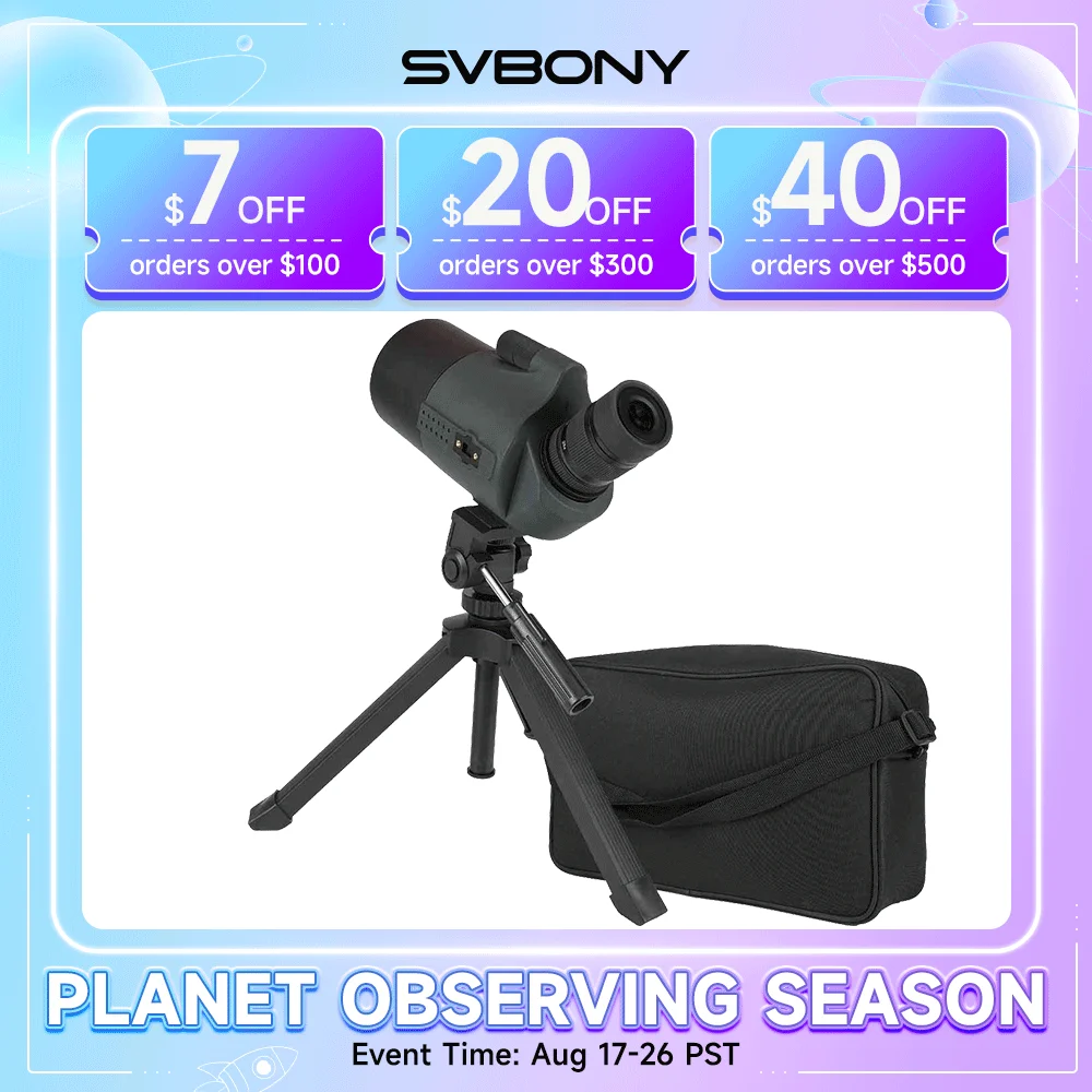 SVBONY SV41 Pro Mak Spektive Astronomisches Teleskop 28-84x80 FMC K9 Wasserdichte Campingausrüstung für Zielschießen