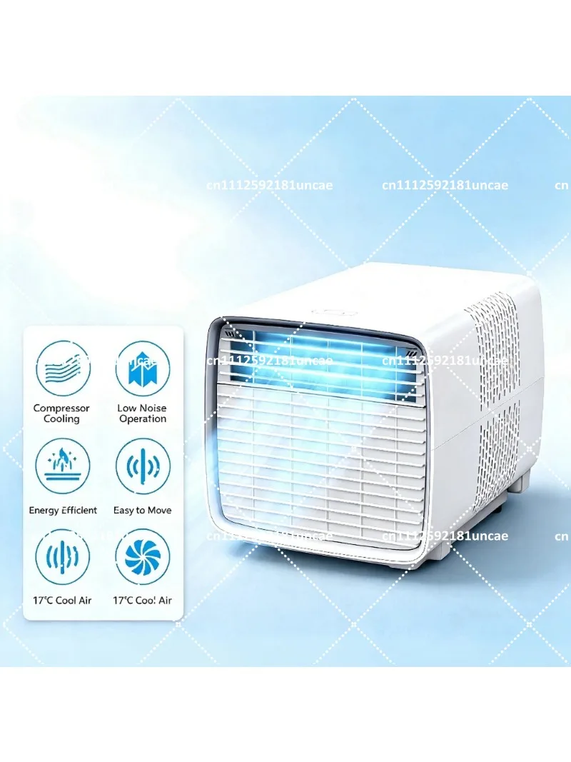 Portable Air Cooler Compact Cooling Fan Unit for Dorm RV Camping Household Outdoor Room Use