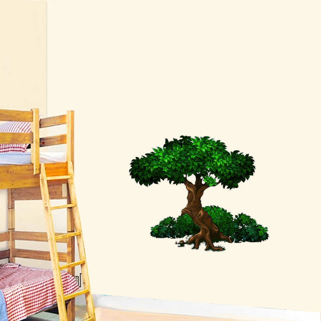 Three Ratels CF456 Vibrant trees  Self adhesive cartoon sticker decoration wall sticker for children's bedroom