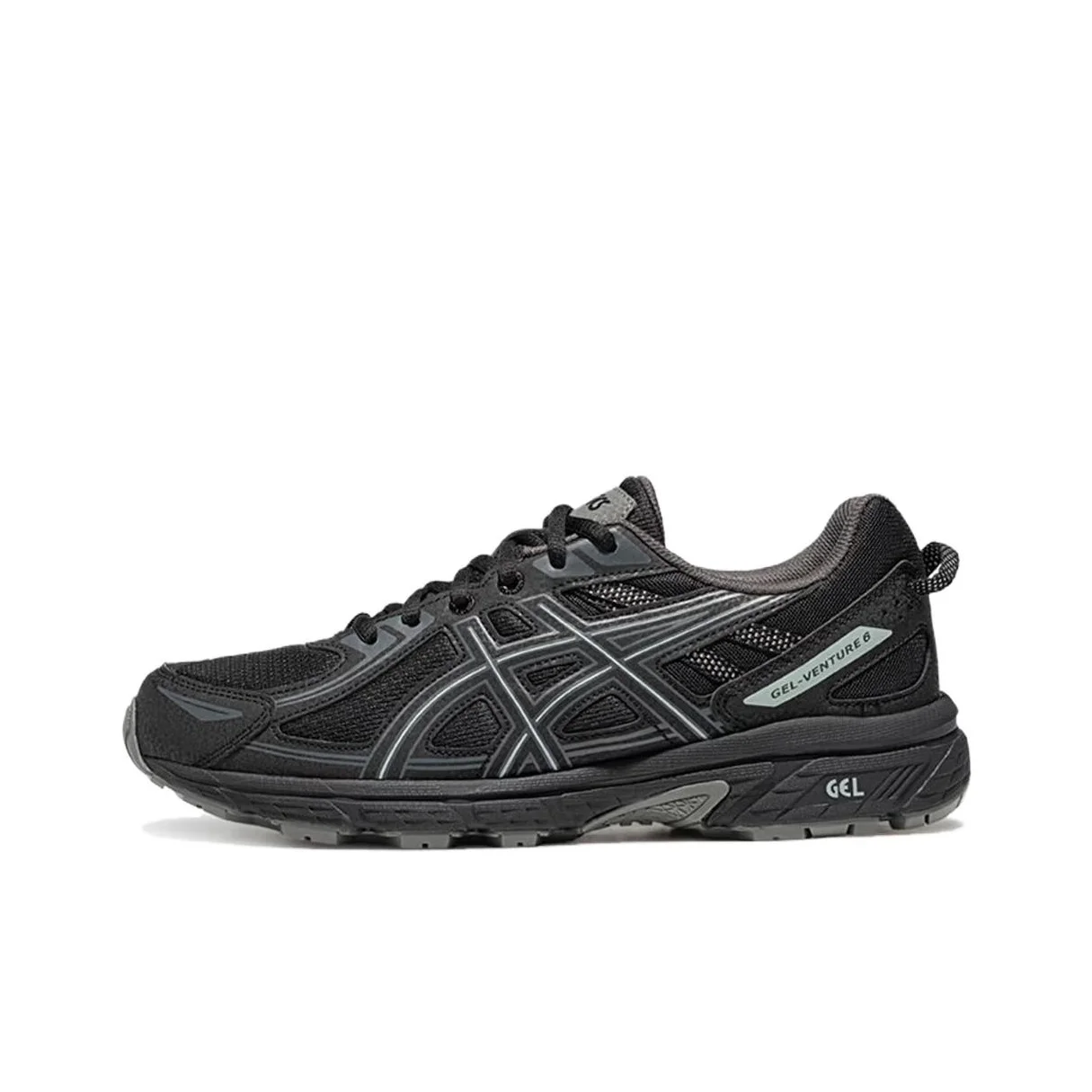 

ASICS Gel Venture 6 Abrasion Resistant Breathable Coverage Running Shoes Unisex Black 1203B030-001