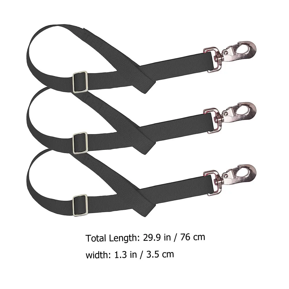 3pcs Adjustable Bucket Hanger For Horse Trailer Durable Feeder Strap Hay Nets Water Buckets Stable Pasture Use Wear-Resistant