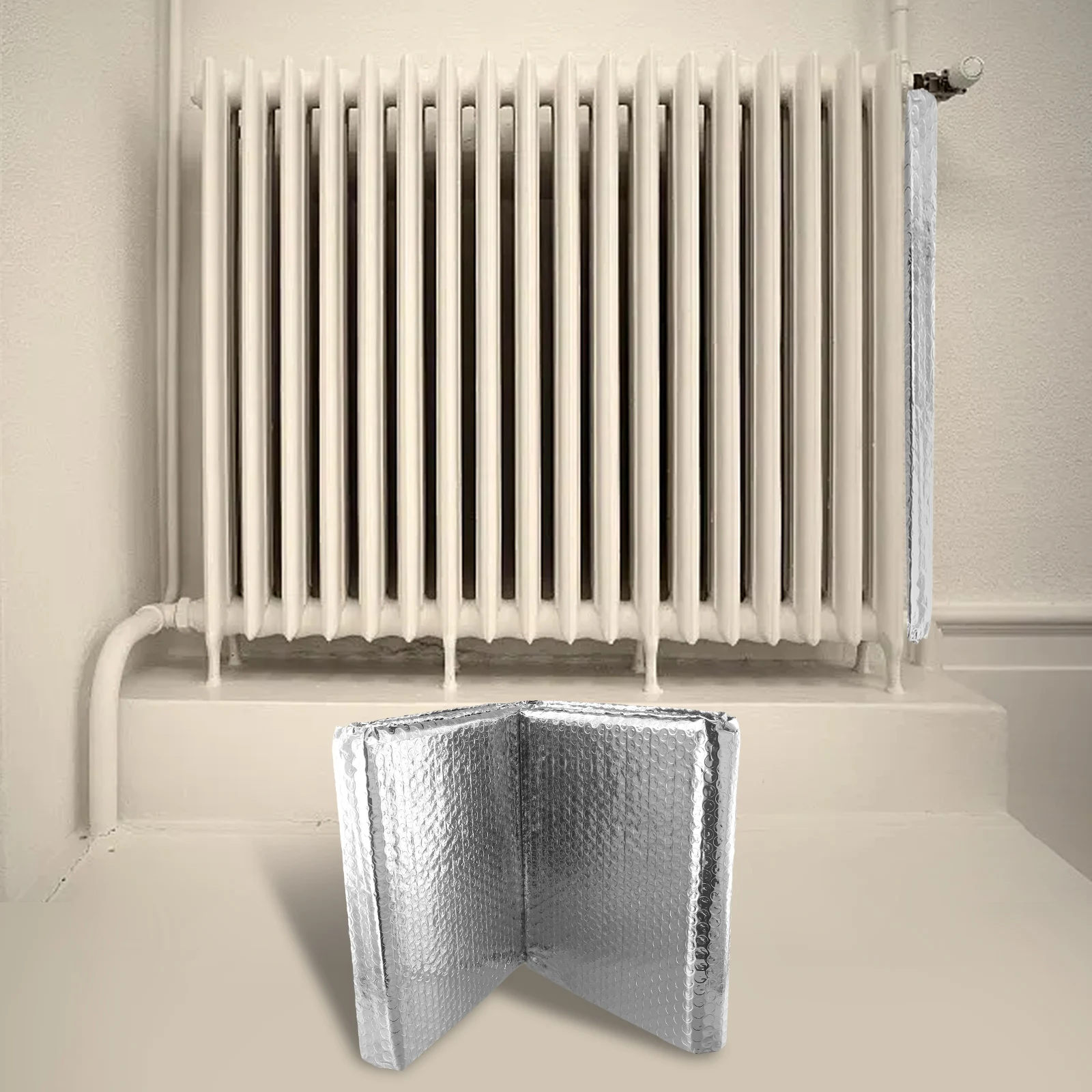 قطع إلى حجم رقائق الألومنيوم مزدوجة الجوانب، عزل موفر للطاقة، توفير الطاقة، حل بأسعار معقولة، سهل التركيب